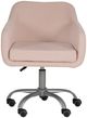 Linon Coco Pink Cord Office Chair-2