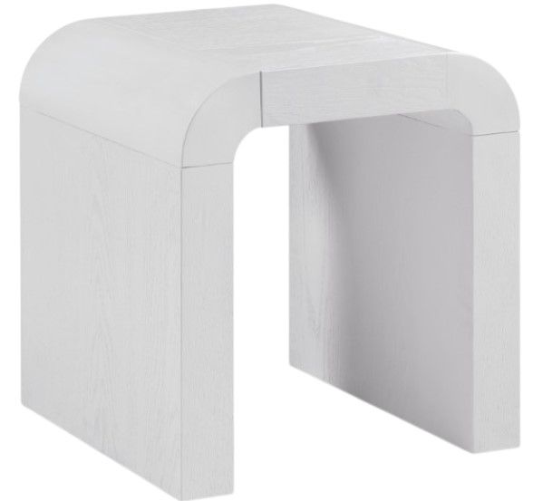 Meridian Furniture Toulon White End Table-0