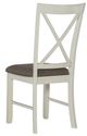Powell® Jane Rustic Taupe/Vanilla White Side Chair-3