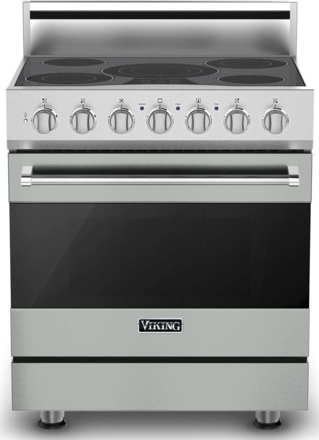 Viking® 3 Series 30" Arctic Grey Freestanding Electric Range-0