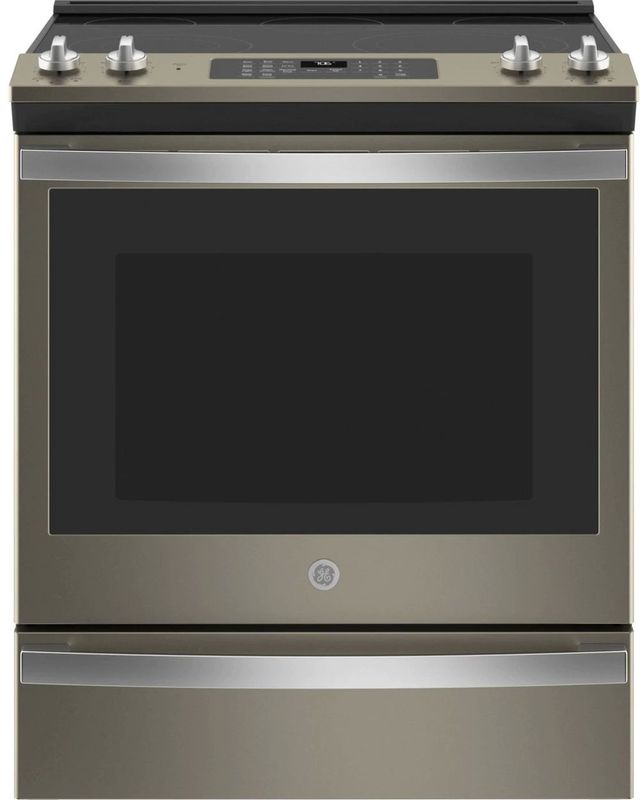 GE® 30" Slate Slide In Electric Range-0