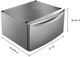 Maytag® 15.5" Gray Laundry Pedestal with Storage-1