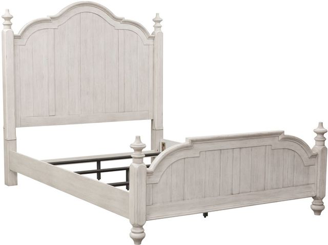 Liberty Furniture Farmhouse Reimagined 4-Piece Antique White/Chestnut King Bedroom Set-2
