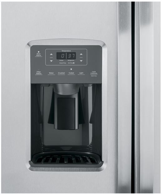 GE® 36 in. 25.3 Cu. Ft. Fingerprint Resistant Stainless Steel Side by Side Refrigerator-5