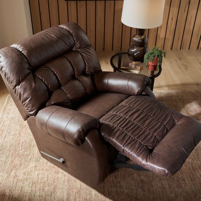 Best® Home Furnishings Customizable Rake Leather Power Space Saver Recliner-1