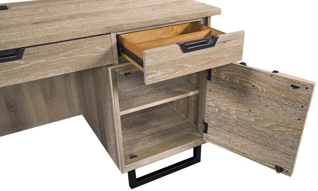 aspenhome® Harper Point Bleached Khaki 66" Credenza and Hutch-4