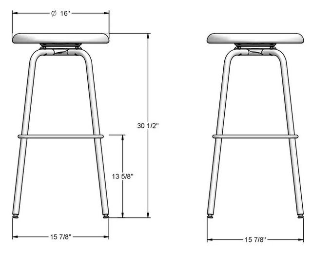 Amisco Customizable Button Upholstered Swivel Bar Stool-1