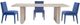 Bassett Mirror Nadia White Wash Dining Table-3
