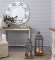 A & B Home 2-Piece Gray Urban Scape Traditional Lantern Set-5