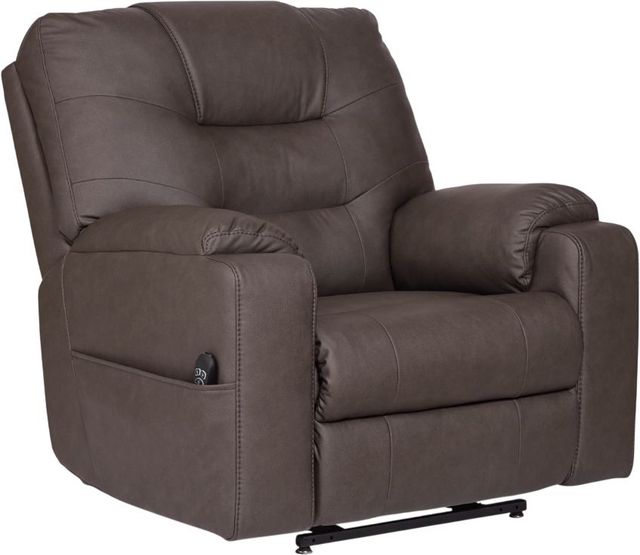 Signature Design by Ashley® Belmone Pike Gunmetal Power Lift Recliner-0