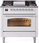 Ilve® Nostalgie II Series 36" White Pro Style Dual Fuel Range-0
