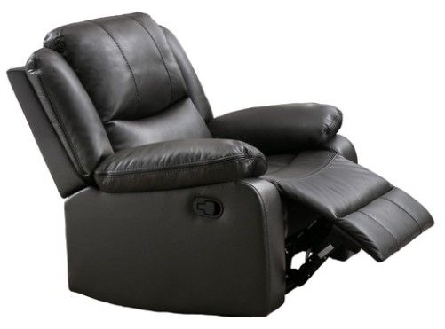 Mazin Furniture McLeod Gray Manual Rocker Reclining Chair-1