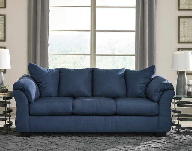 Signature Design by Ashley® Darcy Blue Sofa-2