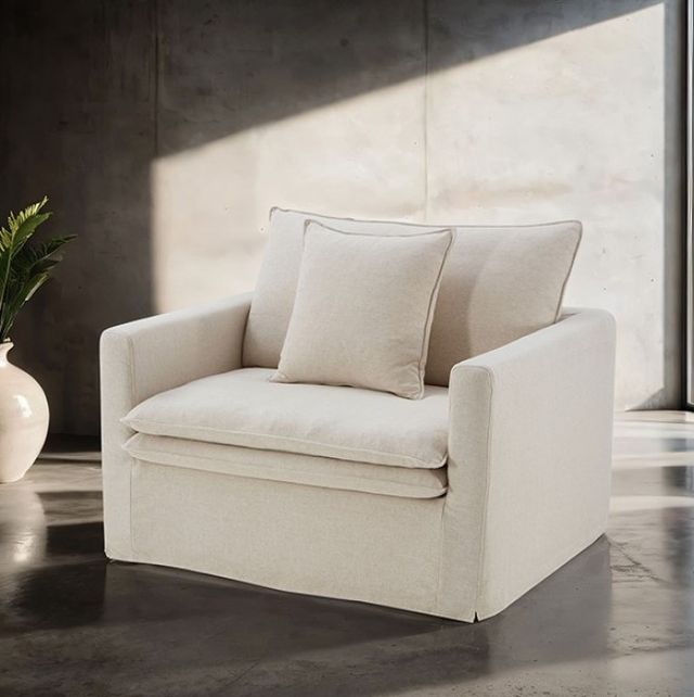 Furniture of America® Crayford Taupe Accent Chair-1