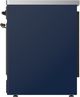 Ilve® Majestic III 30" Midnight Blue Pro Style Induction Range with Triple Glass Door and Burnished Trim-3