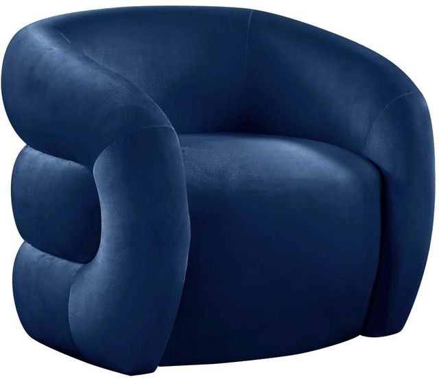 Meridian Furniture Roxbury Navy Velvet Accent Chair-0