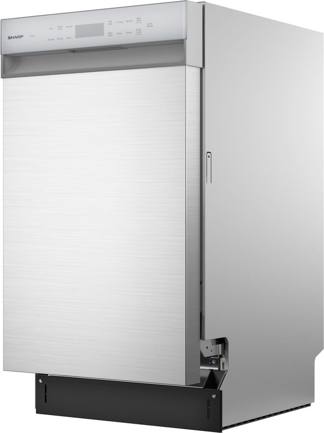 Sharp® 18" Stainless Steel Front Control Built-In Dishwasher-2