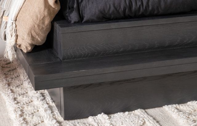Legacy Classic Westwood Charred Oak Brown Upholstered Queen Bed-3