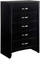 Crown Mark Galinda 4-Piece Black Queen Sleigh Bedroom Set-3