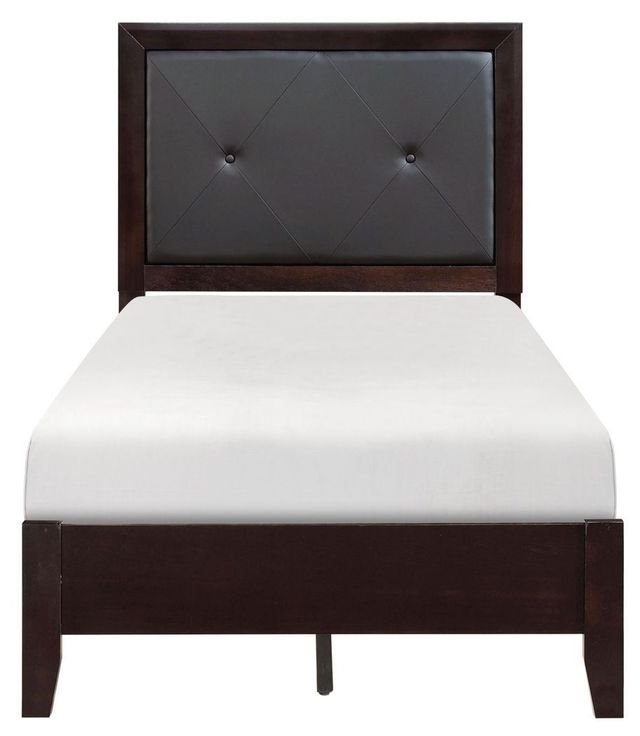 Homelegance® Edina Black/Espresso Twin Panel Bed-2