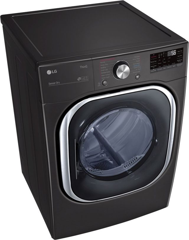 LG Black Steel Front Load Laundry Pair-4