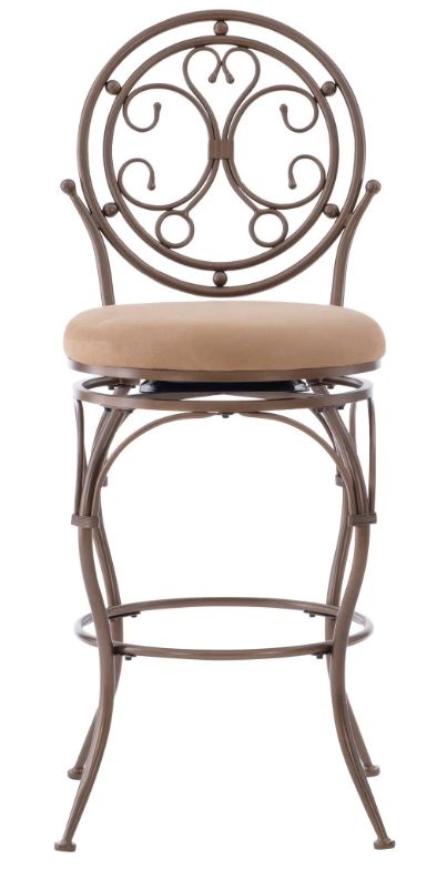 Powell® Baila Bronze/Tan Big and Tall Bar Stool-1