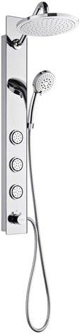 Forno Acqua AcquaSPA Mirrored Stainless Steel Retrofit Shower System with SensoTEMP 1.8 GPM-0