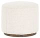 Four Hands Sinclair Cream Round Ottoman -0