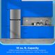 Midea® 22" 10.1 Cu. Ft. Stainless Steel Look Top Freezer Refrigerator-5