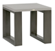 Ratana Element Ash Grey Aluminum 5.0 Side Table with Aluminum Top-0