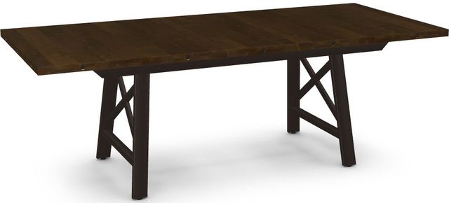 Amisco Customizable Lexington Dining Table with Extension and Decorative Bolts-0