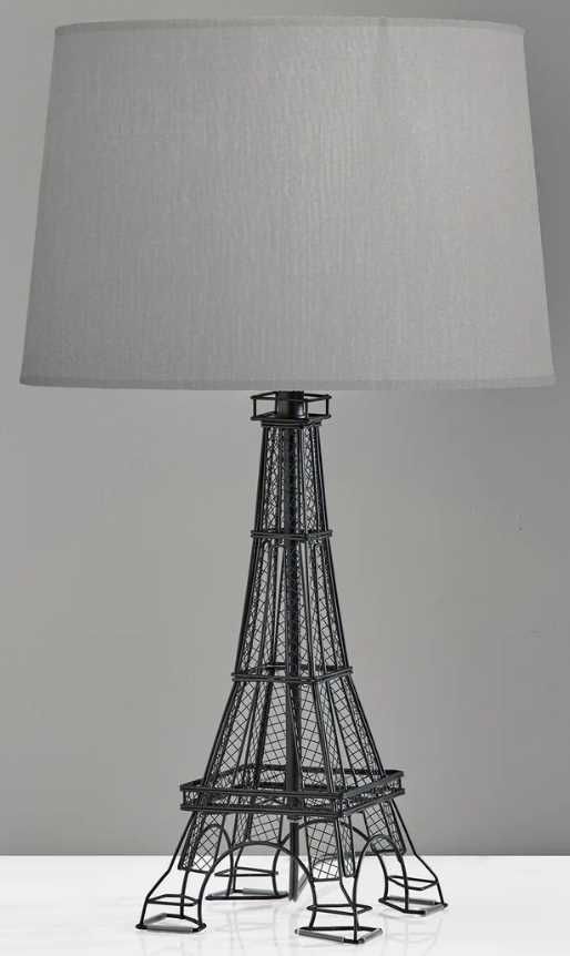Adesso® Eiffel Black Tower Table Lamp-0
