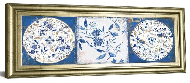 Classy Art A Indgio Ceramics II By Isabelle Z Wall Art-0