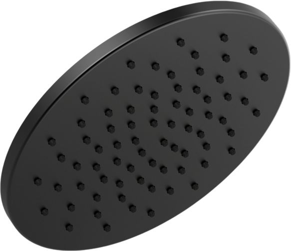 Delta Universal Showering Components Matte Black Single-Setting Metal Raincan Shower Head-0