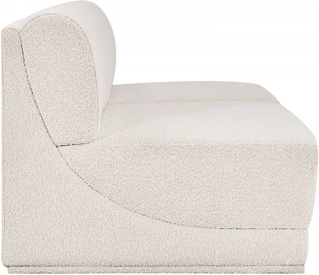 Meridian Furniture Ollie 2-Piece Cream Armless Sofa-2