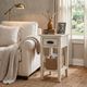 Sunny Designs™ Marina White Sand Chair Side Table-1