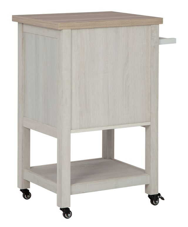Signature Design by Ashley® Boderidge Antique White Bar Cart-3