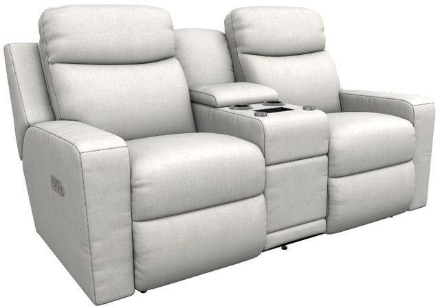 La-Z-Boy® Emmons Sand Power Reclining Loveseat with Console, Headrest, and Lumbar-0