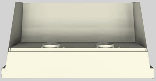 Vent-A-Hood® Designer Series 60" Biscuit Wall Mounted Range Hood-2