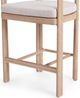 Classic Home Oliver Butterscotch Fabric/Wooden Outdoor Counter Stool-4