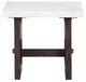Signature Design by Ashley® Burkhaus White End Table with Dark Brown Base-1