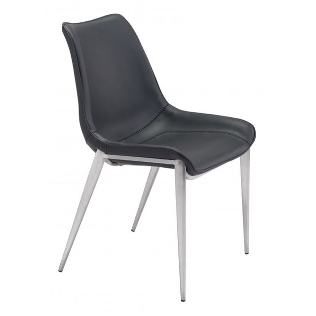 Zuo® Modern Magnus Black/Silver Dining Chair-0