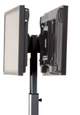 Chief® Black Medium Flat Panel Dual Display Floor Stand-1