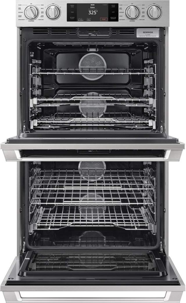 Dacor® Transitional 30" Silver Stainless Steel Double Electric Wall Oven-1
