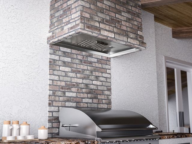 Zephyr Pro Collection Willow 29" Outdoor Power Pack Cabinet Insert-Gray Powder Coated-2