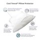 Protect-A-Bed® Therm-A-Sleep White Cool Waterproof Standard Pillow Protector-4