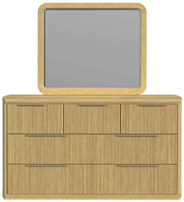 Elements International Sylvie Natural Dresser and Mirror Set in Natural-3