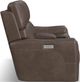 Flexsteel® Carter Cappuccino Power Reclining Loveseat with Console and Power Headrests and Lumbar-2