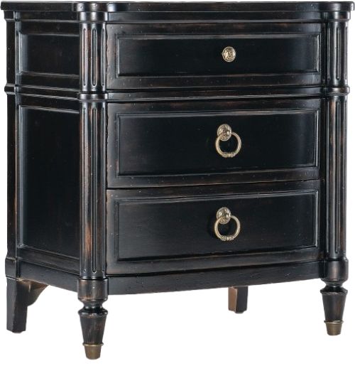 Hooker® Furniture Charleston Black Cherry 3-Drawer Nightstand-0