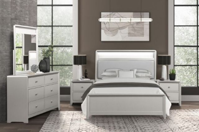 Furniture of America® Bryne 4-Piece Champagne Queen Bedroom Set-3